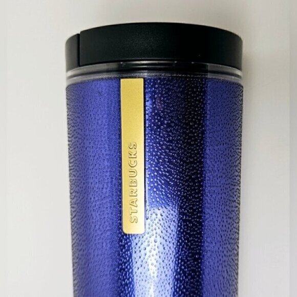 ☕ Starbucks 2013 Blue Stainless Steel Travel Tumbler 16oz Rare Collector - Picture 5 of 9